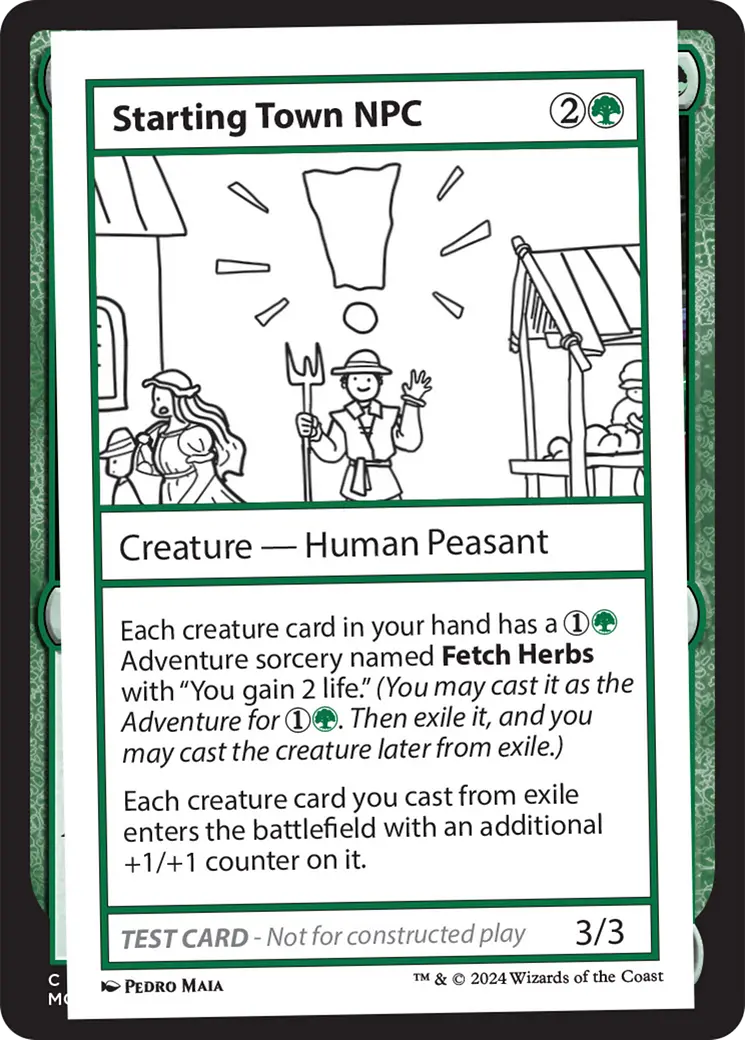 Starting Town Npc [Mystery Booster 2 Playtest Cards] 1