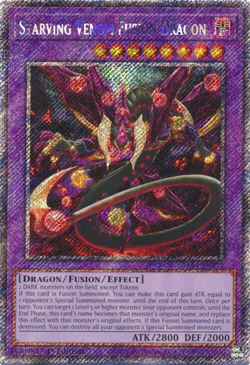 Starving Venom Fusion Dragon [Ra04-En272] Platinum Secret Rare 1