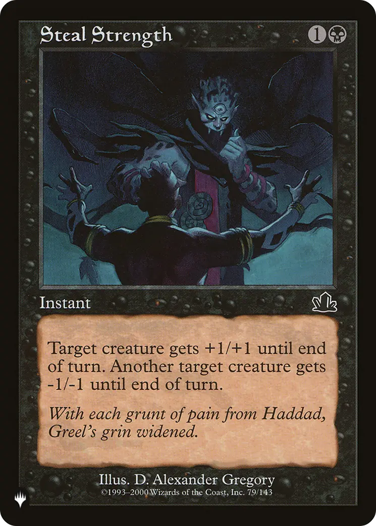 Steal Strength [The List] 1