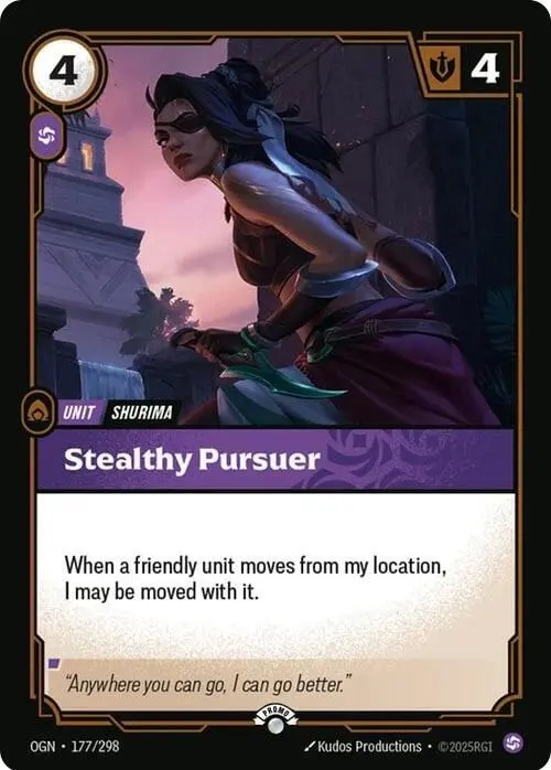 Stealthy Pursuer - Riftbound Organized Play Promotional Cards (Opp) 1