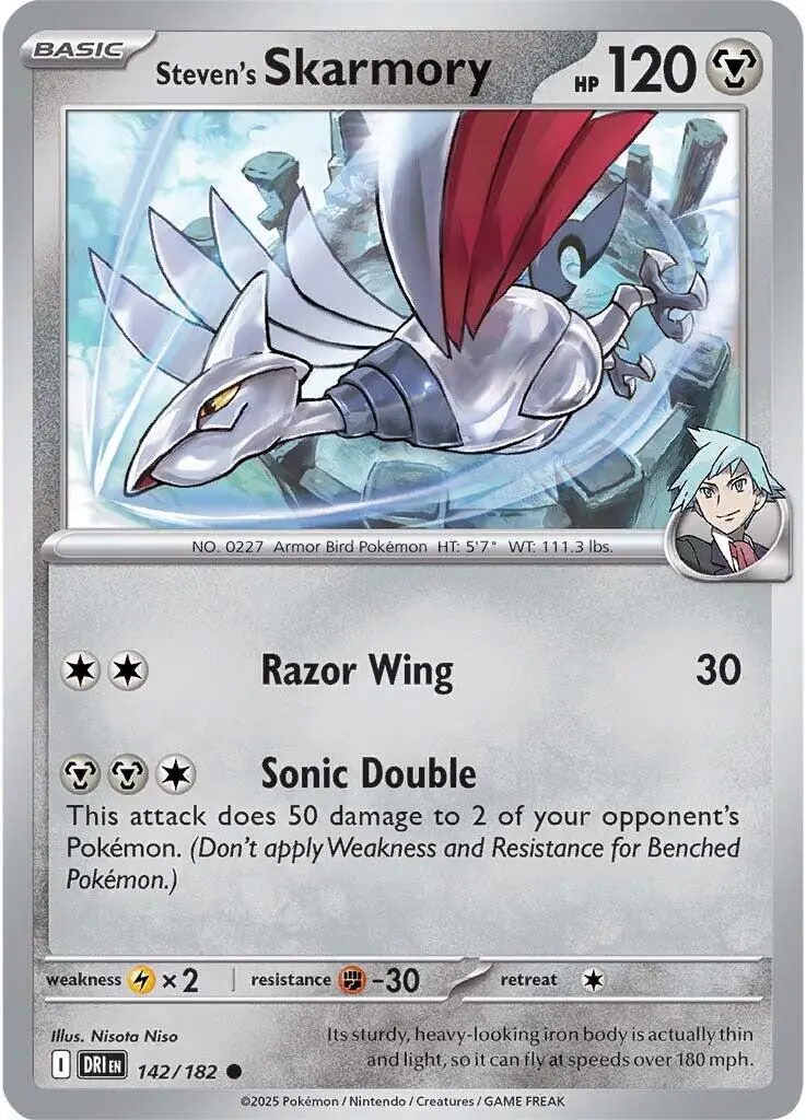 Steven's Skarmory (142/182) [Scarlet & Violet: Destined Rivals] 1