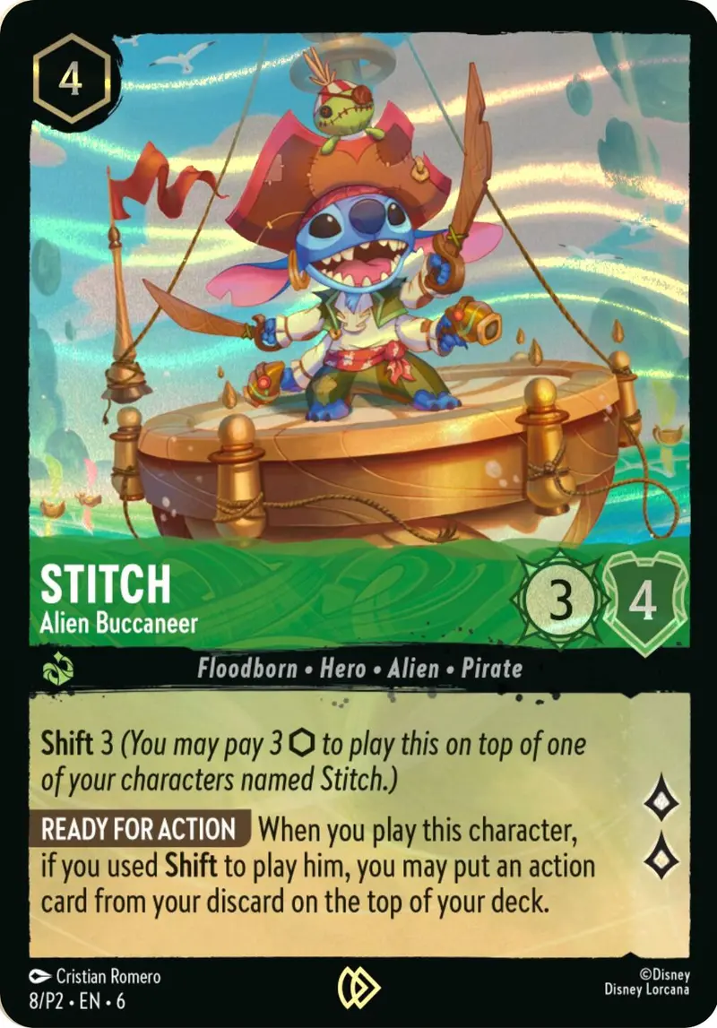 Stitch - Alien Buccaneer (Stitch Collector's Gift Set Promo) (8) [Promo Cards] 1