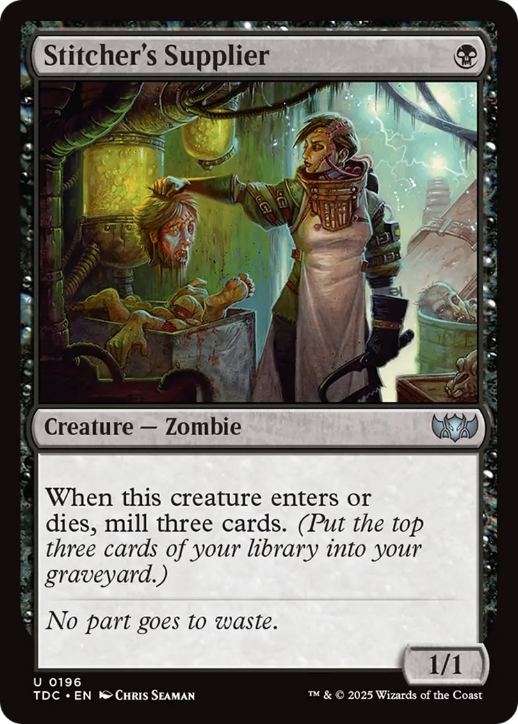 Stitcher's Supplier [Tarkir: Dragonstorm Commander] 1