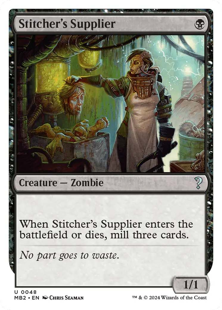 Stitcher's Supplier (White Border) [Mystery Booster 2] 1