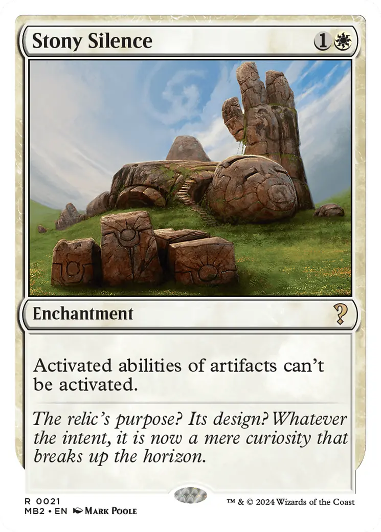 Stony Silence (White Border) [Mystery Booster 2] 1