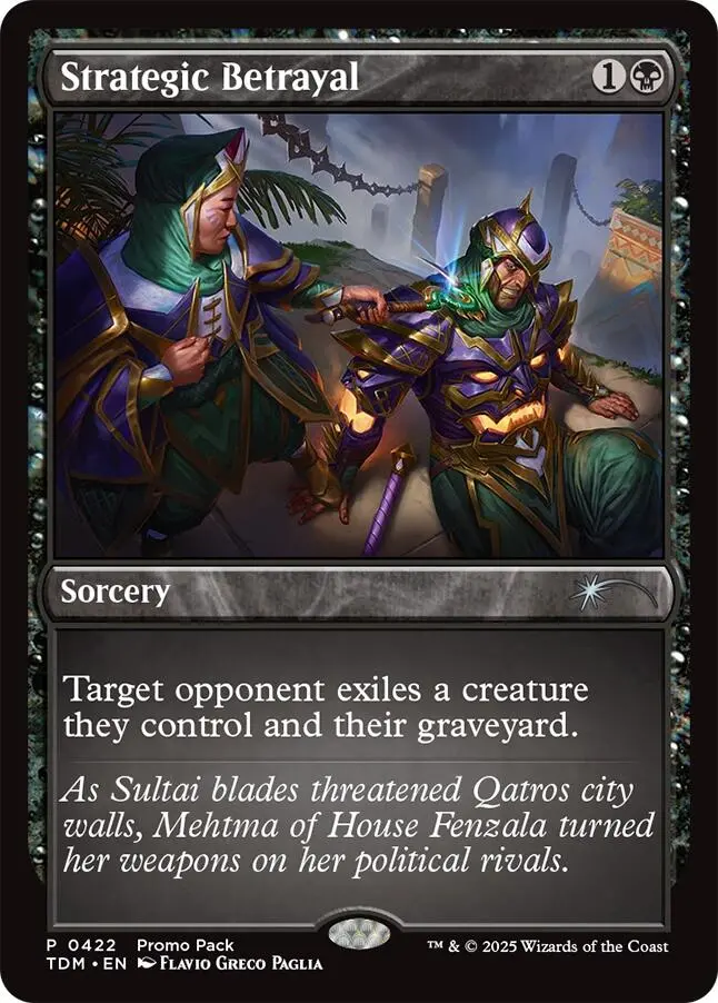 Strategic Betrayal [Tarkir: Dragonstorm Promos] 1