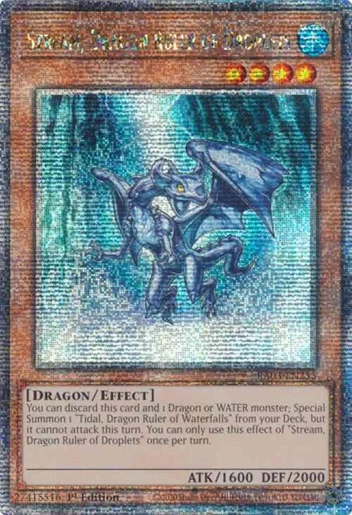 Stream, Dragon Ruler Of Droplets (Quarter Century Secret Rare) [Ra03-En255] Quarter Century Secret Rare 1