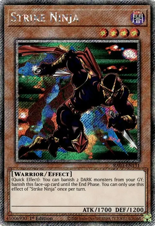Strike Ninja (Platinum Secret Rare) [Ra03-En131] Platinum Secret Rare 1