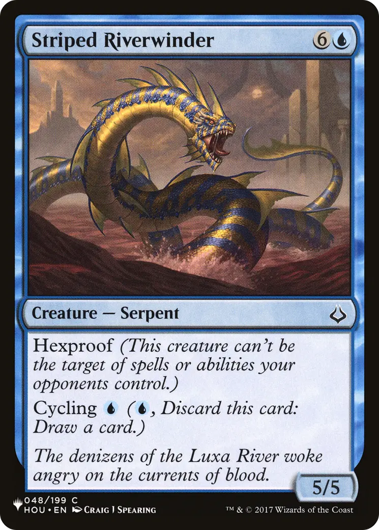 Striped Riverwinder [The List] 1