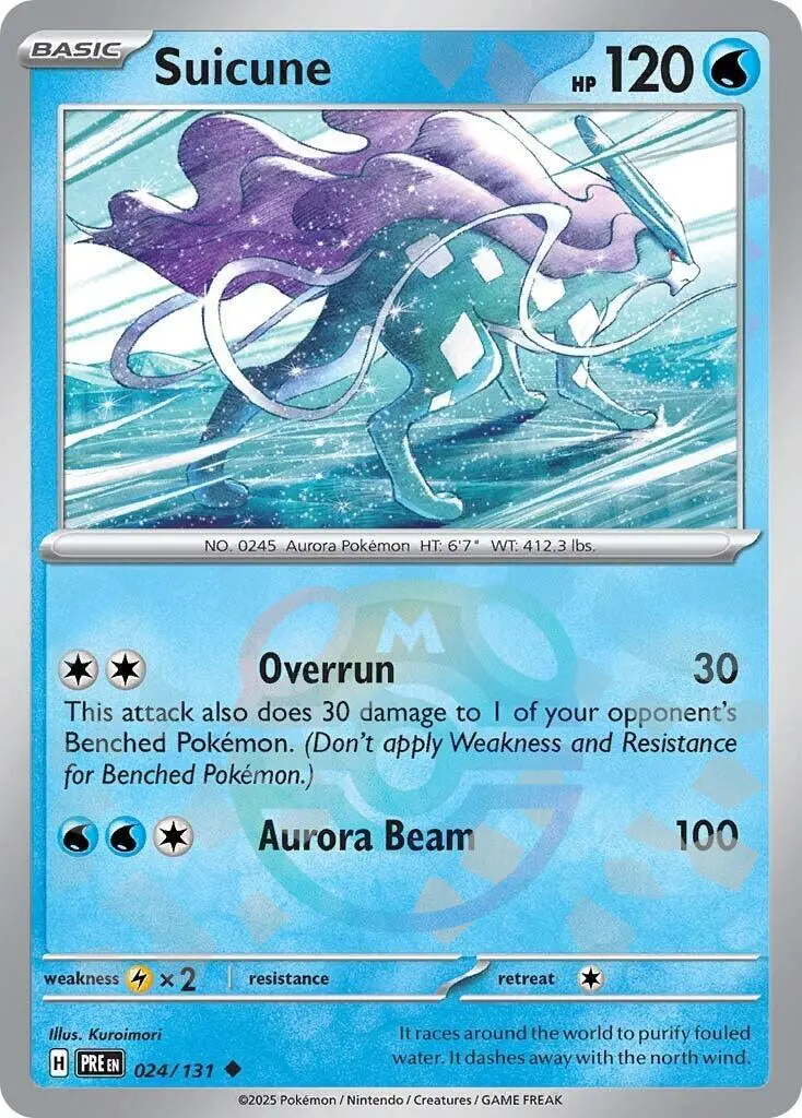 Suicune (024/131) (Master Ball Pattern) [Scarlet & Violet: Prismatic Evolutions] 1