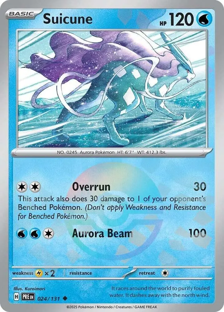 Suicune (024/131) (Poke Ball Pattern) [Scarlet & Violet: Prismatic Evolutions] 1