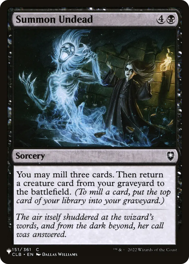 Summon Undead [The List] 1