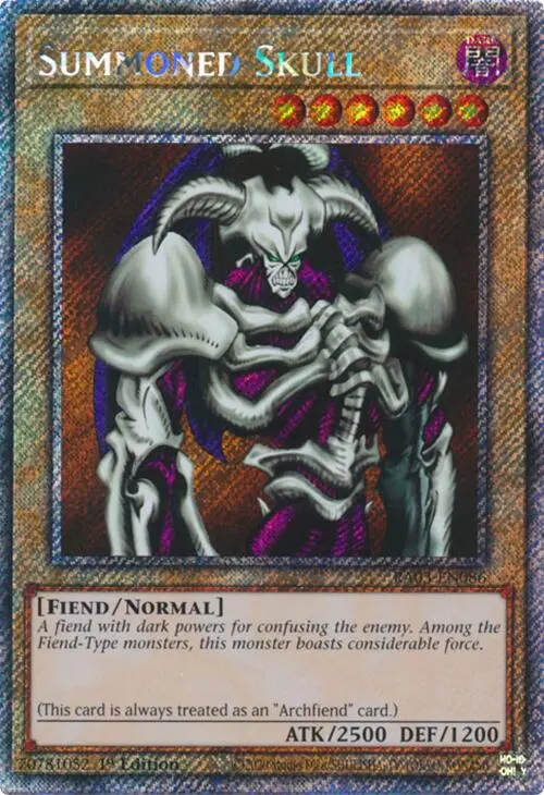 Summoned Skull (Platinum Secret Rare) [Ra03-En086] Platinum Secret Rare 1