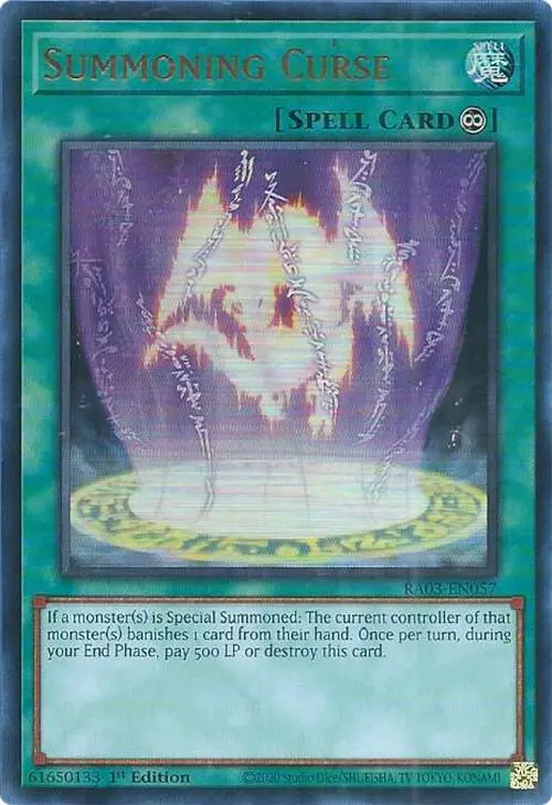 Summoning Curse (Ur) [Ra03-En057] Ultra Rare 1