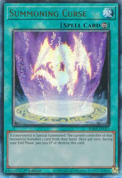 Summoning Curse (Utr) [Ra03-En057] Prismatic Ultimate Rare 1
