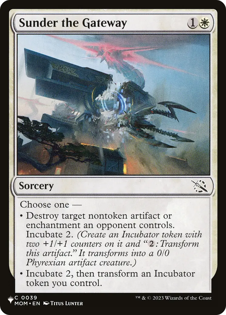 Sunder The Gateway [The List] 1
