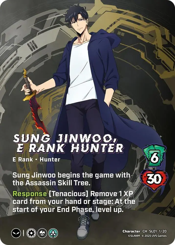 Sung Jinwoo, E Rank Hunter - Sl01 1/20 - Character Ultra Rare 1