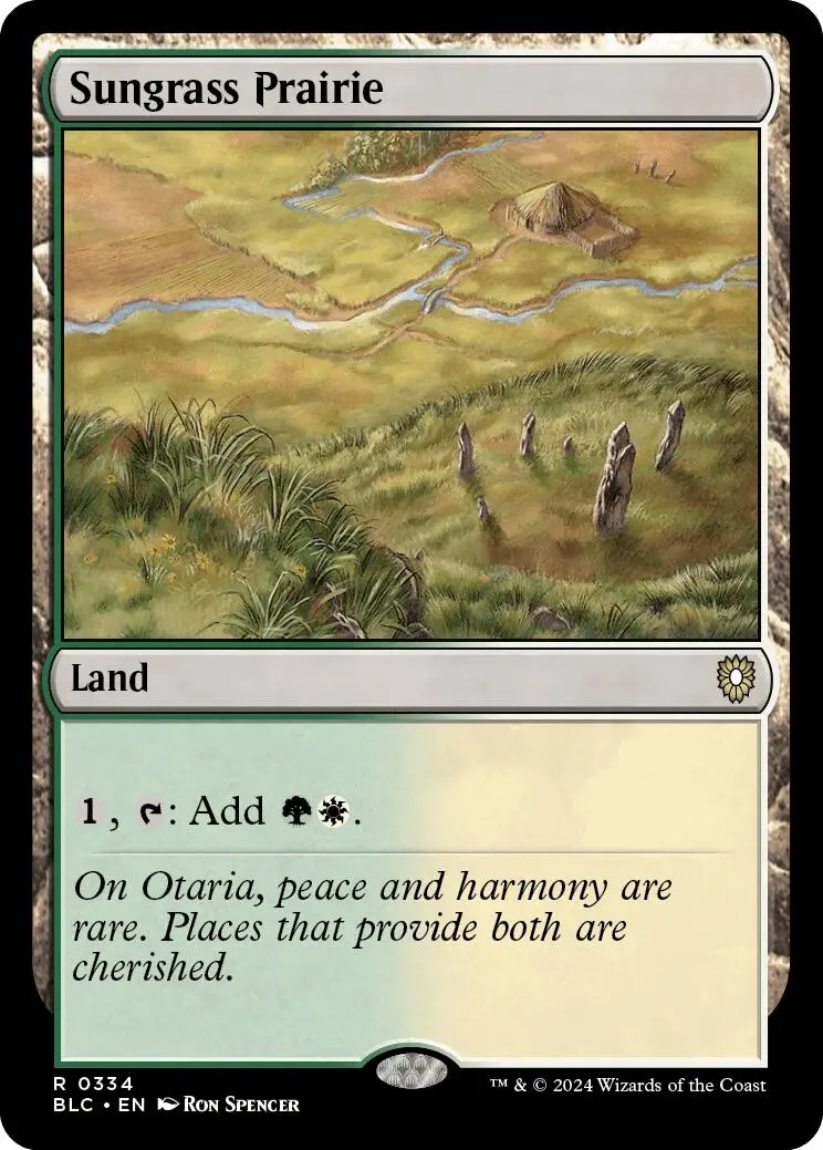 Sungrass Prairie [Bloomburrow Commander] 1