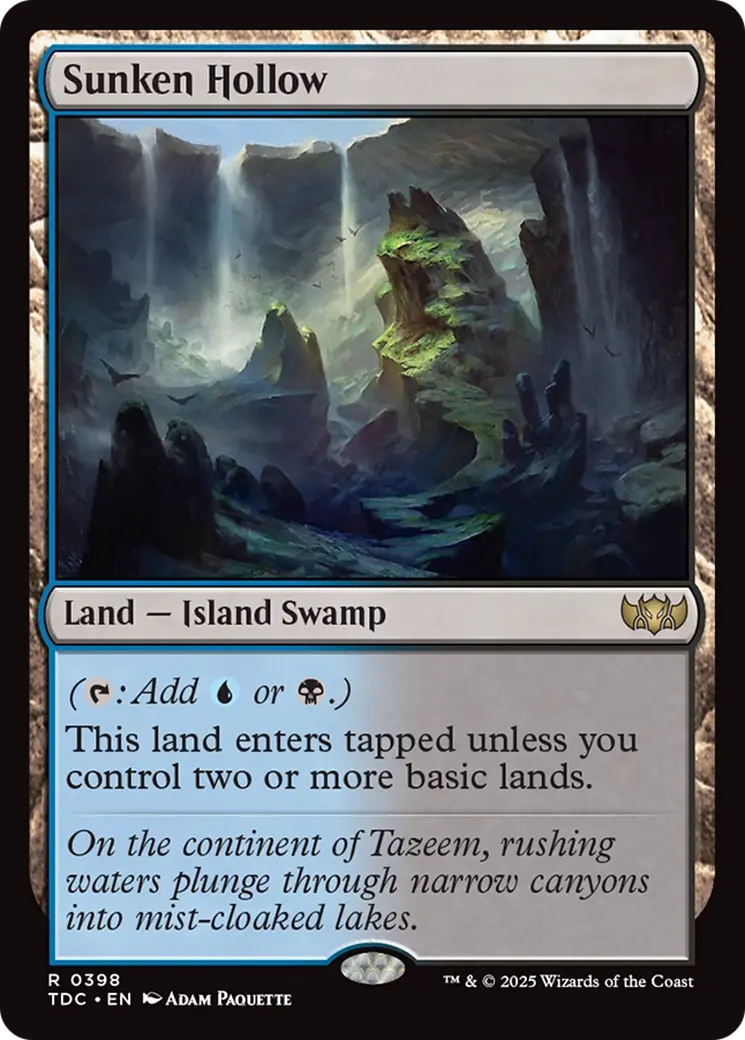 Sunken Hollow [Tarkir: Dragonstorm Commander] 1