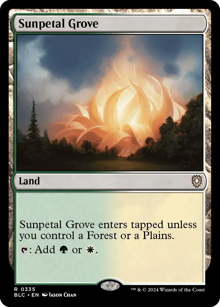 Sunpetal Grove [Bloomburrow Commander] 1