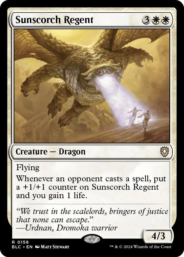 Sunscorch Regent [Bloomburrow Commander] 1
