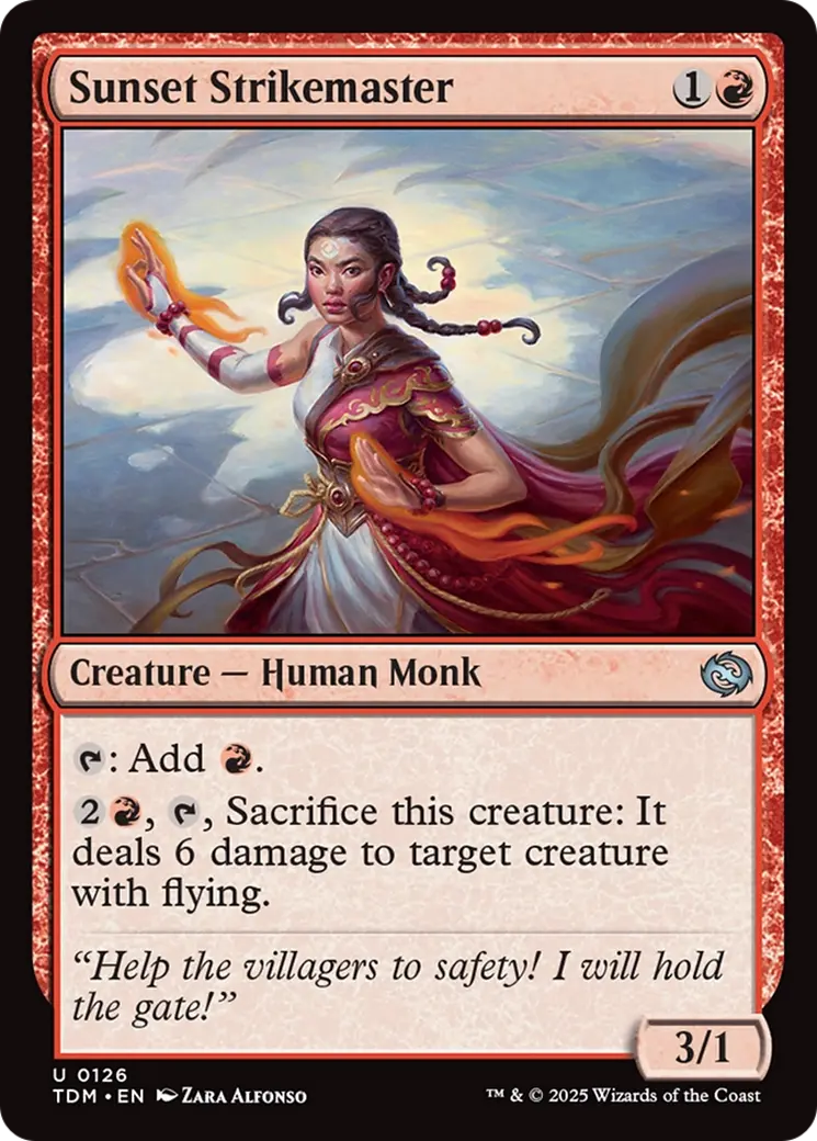 Sunset Strikemaster [Tarkir: Dragonstorm] 1