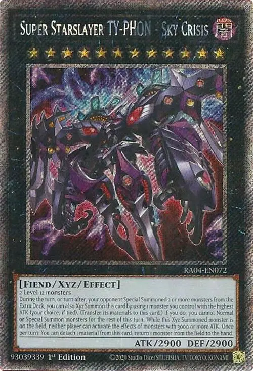 Super Starslayer Ty-Phon - Sky Crisis [Ra04-En072] Platinum Secret Rare 1