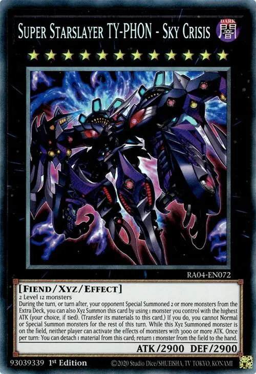 Super Starslayer Ty-Phon - Sky Crisis [Ra04-En072] Prismatic Collector's Rare 1