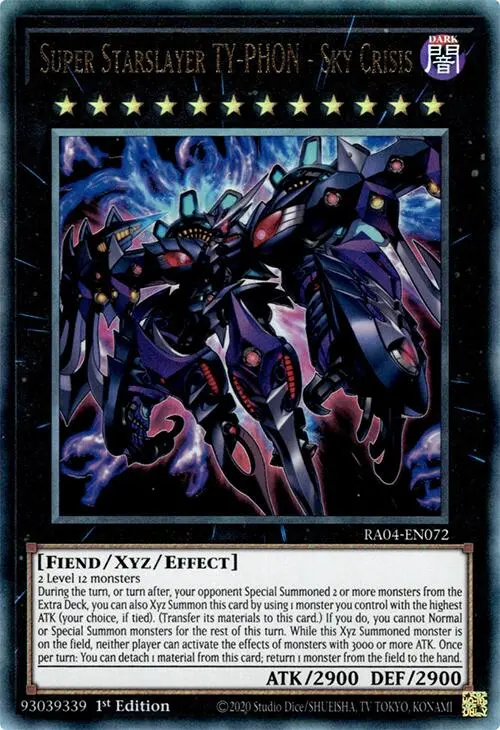 Super Starslayer Ty-Phon - Sky Crisis [Ra04-En072] Prismatic Ultimate Rare 1