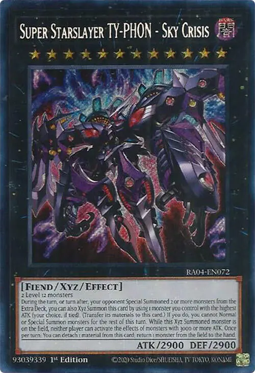 Super Starslayer Ty-Phon - Sky Crisis [Ra04-En072] Secret Rare 1