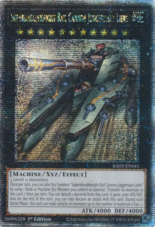Superdreadnought Rail Cannon Juggernaut Liebe (Quarter Century Secret Rare) [Ra03-En041] Quarter Century Secret Rare 1