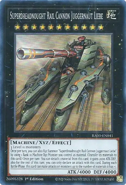 Superdreadnought Rail Cannon Juggernaut Liebe [Ra03-En041] Super Rare 1