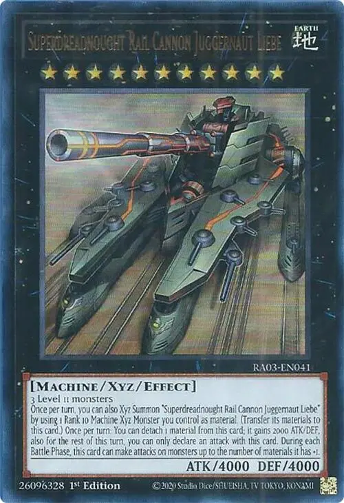Superdreadnought Rail Cannon Juggernaut Liebe (Ur) [Ra03-En041] Ultra Rare 1