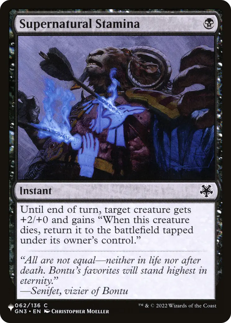 Supernatural Stamina [The List] 1