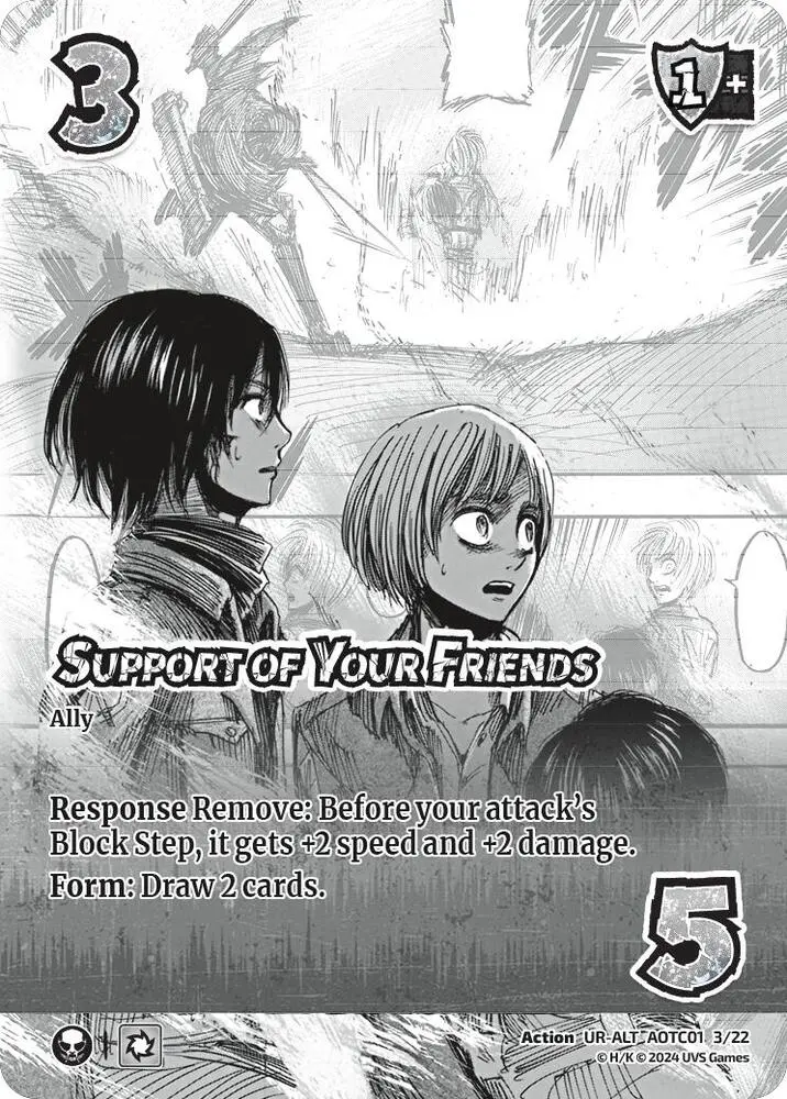 Support Of Your Friends (Alternate Art) - Challenger Series: Attack On Titan: Battle For Humanity (Csaot) 1