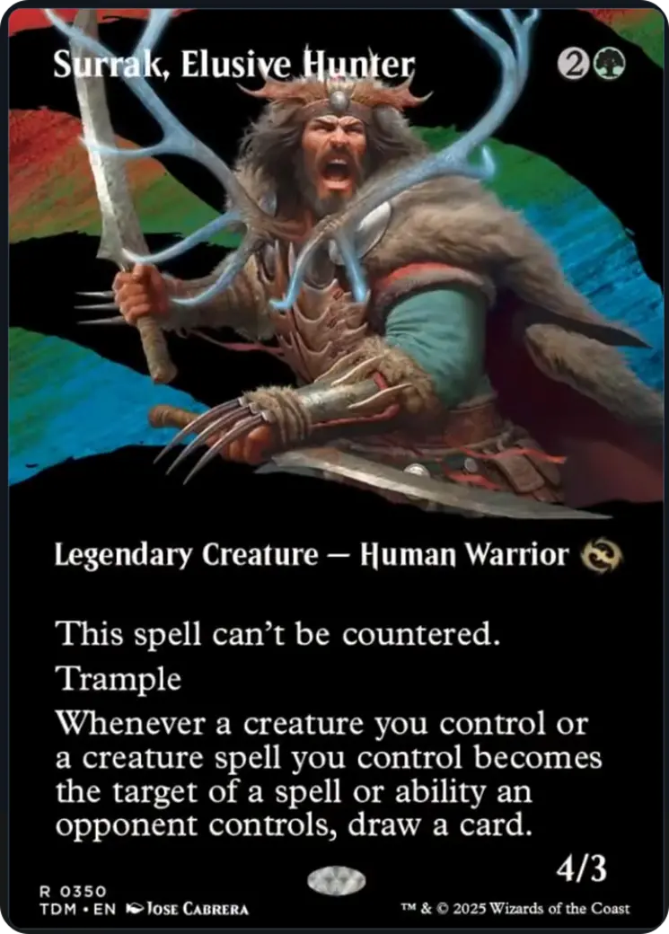 Surrak, Elusive Hunter (Borderless) [Tarkir: Dragonstorm] 1