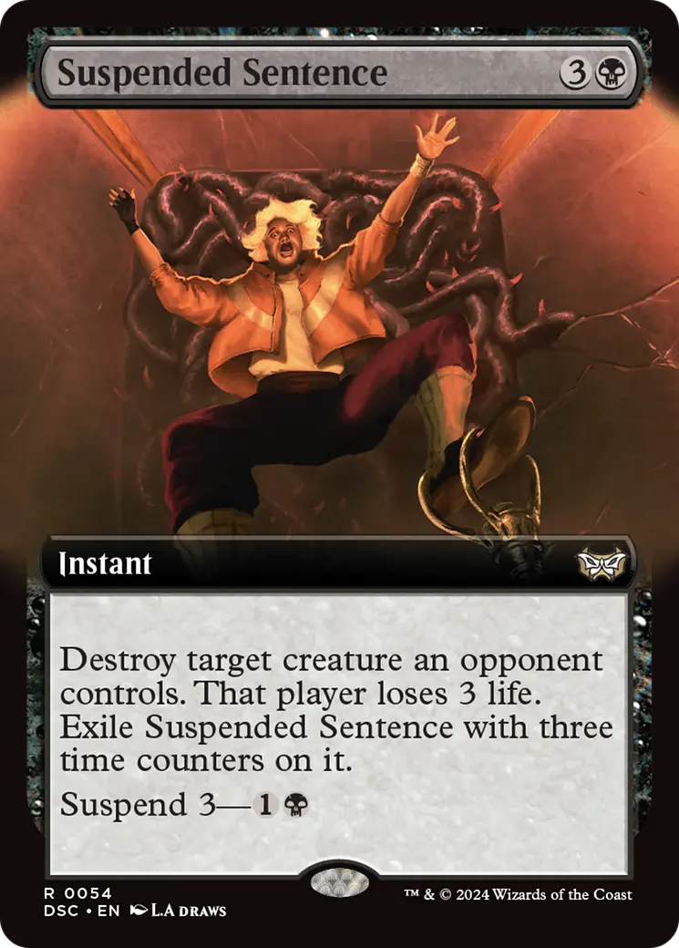 Suspended Sentence (Extended Art) [Duskmourn: House Of Horror Commander] 1