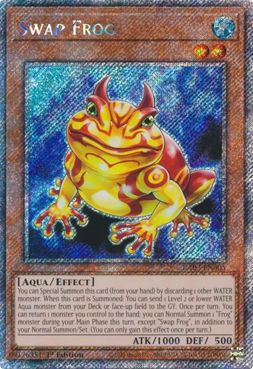 Swap Frog (Platinum Secret Rare) [Ra03-En005] Platinum Secret Rare 1