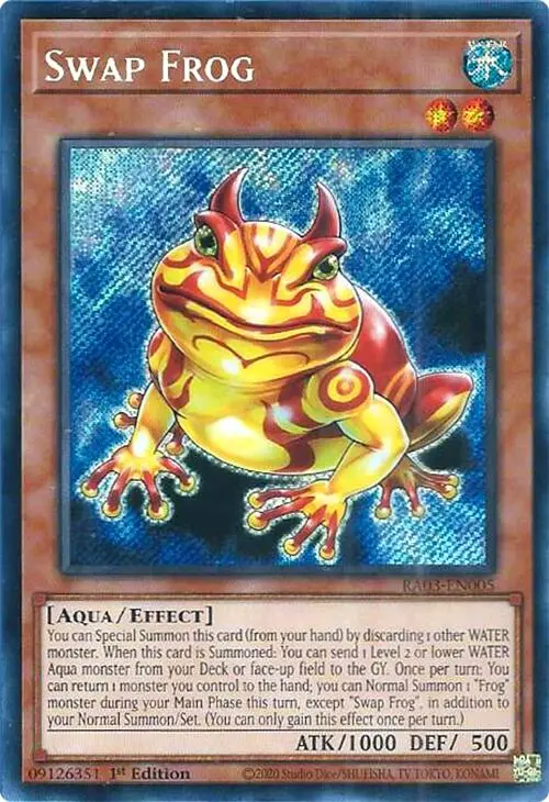 Swap Frog (Secret Rare) [Ra03-En005] Secret Rare 1