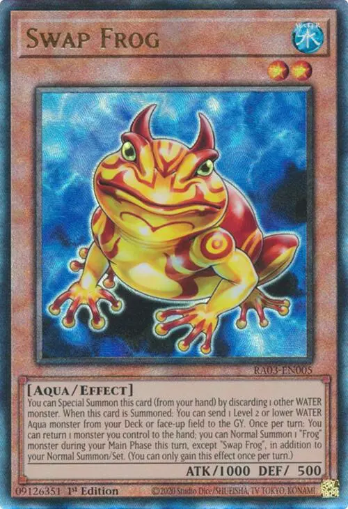 Swap Frog (Utr) [Ra03-En005] Prismatic Ultimate Rare 1