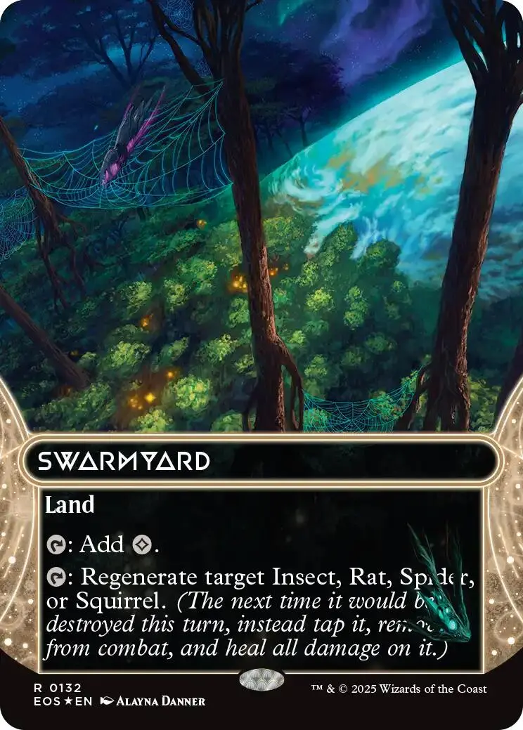 Swarmyard (0132) (Borderless) (Galaxy Foil) [Edge Of Eternities: Stellar Sights] 1
