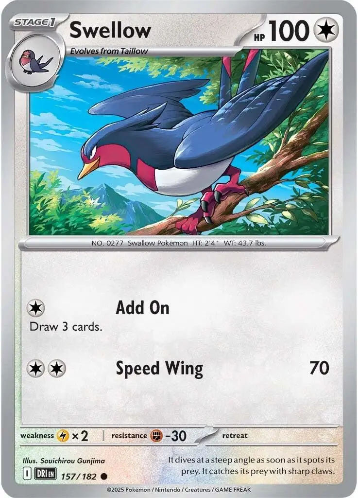 Swellow (157/182) [Scarlet & Violet: Destined Rivals] 1