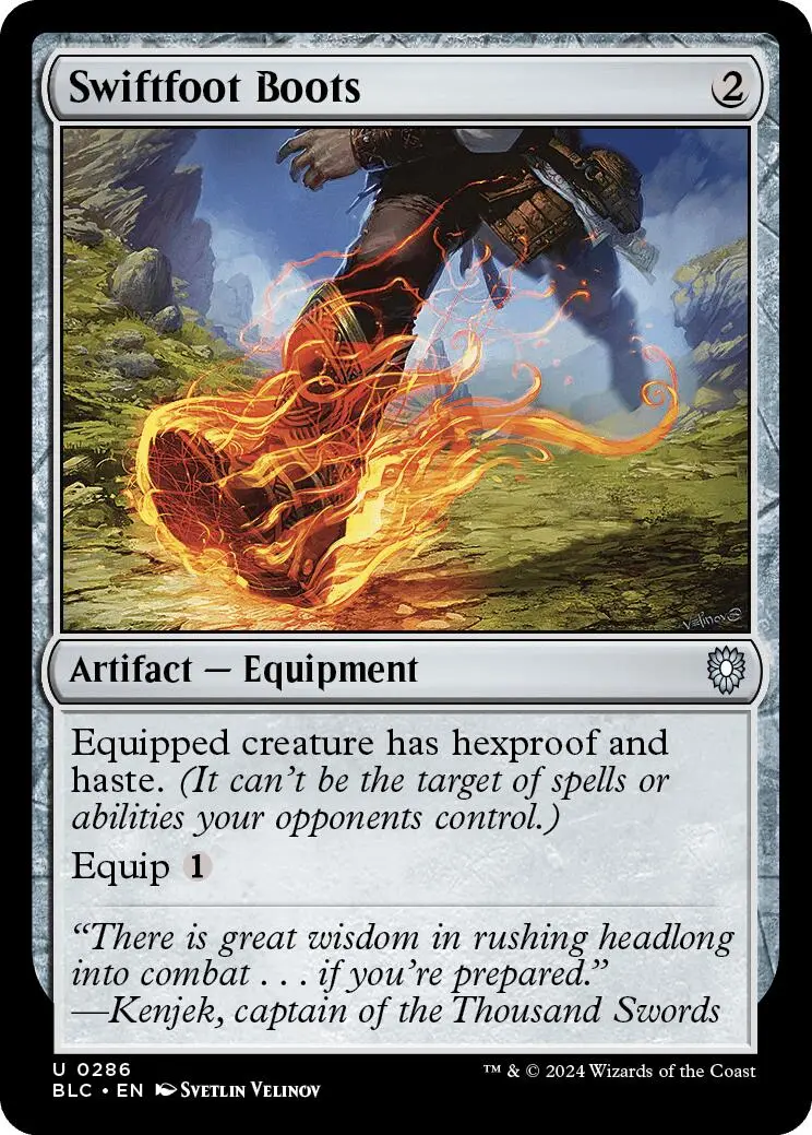 Swiftfoot Boots [Bloomburrow Commander] 1