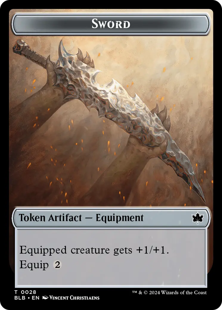 Sword Token [Bloomburrow Tokens] 1