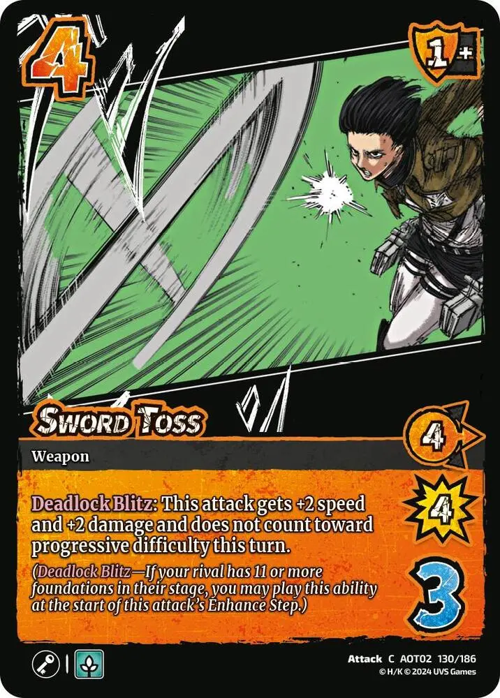Sword Toss - Attack On Titan: Origins Of Power (Aot02) 1
