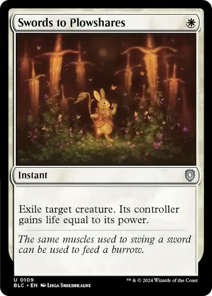 Swords To Plowshares [Bloomburrow Commander] 1