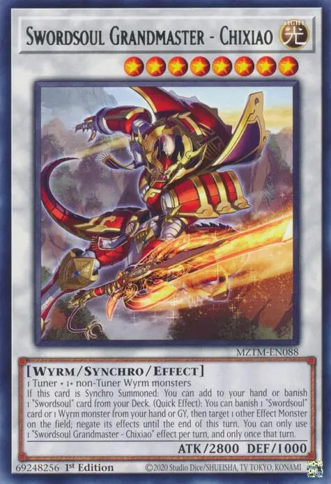 Swordsoul Grandmaster - Chixiao [Mztm-En088] Rare 1