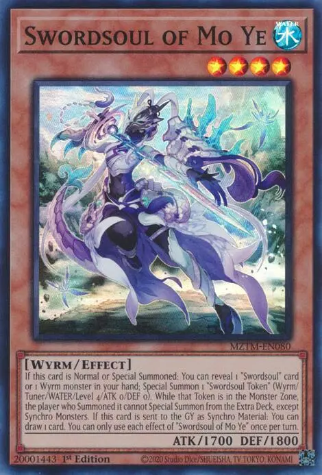 Swordsoul Of Mo Ye [Mztm-En080] Super Rare 1