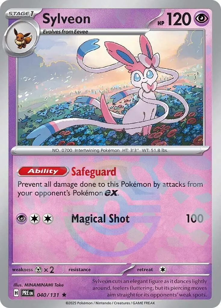 Sylveon (040/131) (Master Ball Pattern) [Scarlet & Violet: Prismatic Evolutions] 1