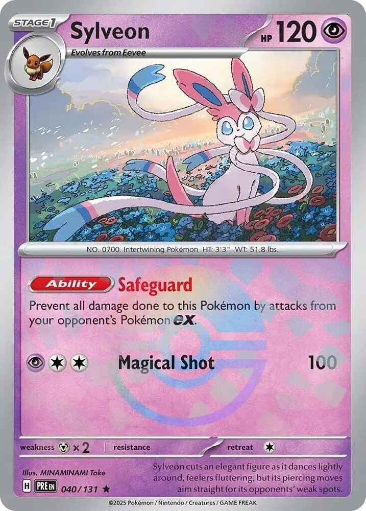 Sylveon (040/131) (Poke Ball Pattern) [Scarlet & Violet: Prismatic Evolutions] 1